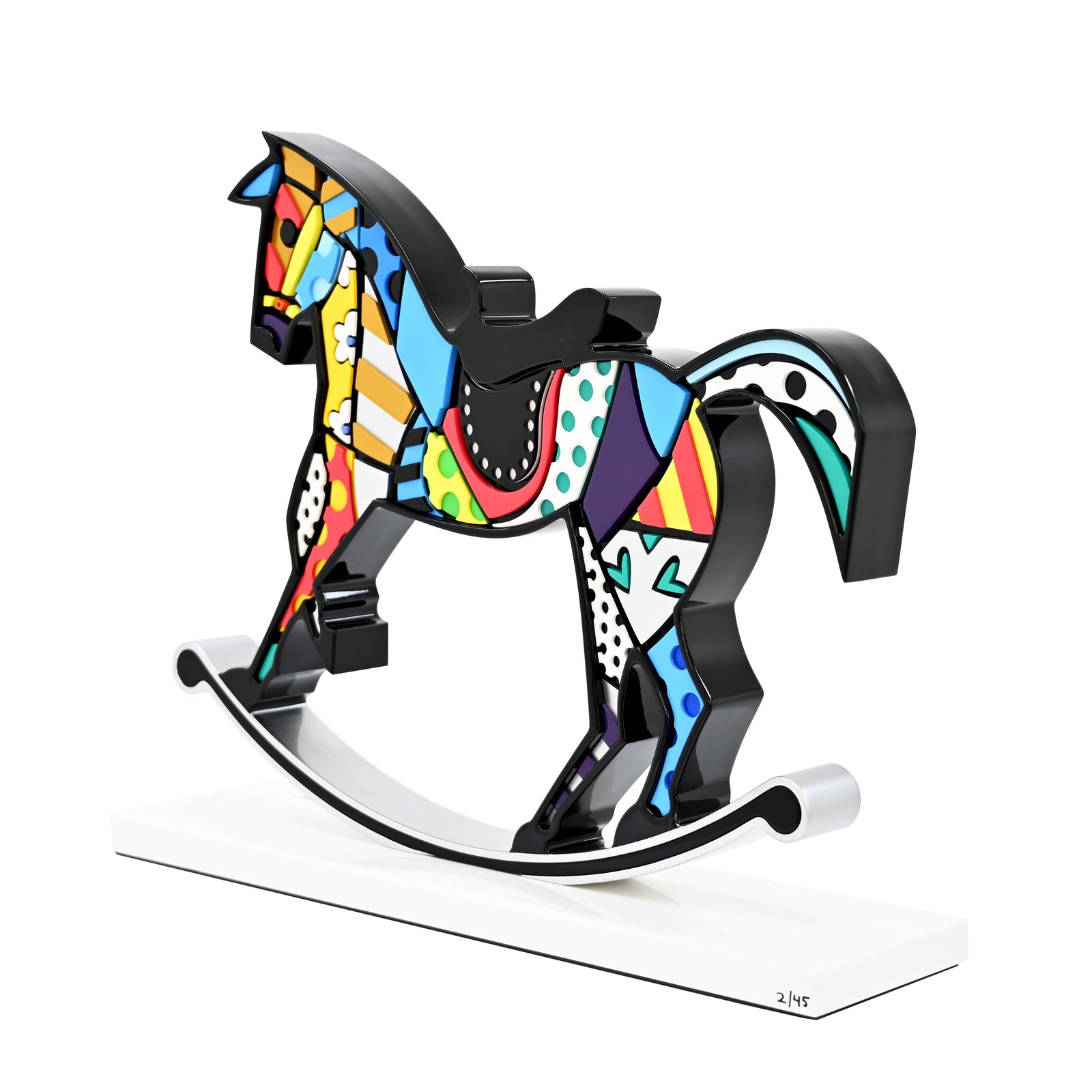 Rocking Horse (White Base) - Limited Edition Sculpture