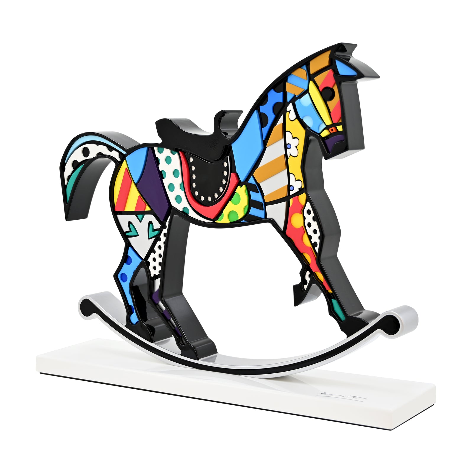 Rocking Horse (White Base) - Limited Edition Sculpture