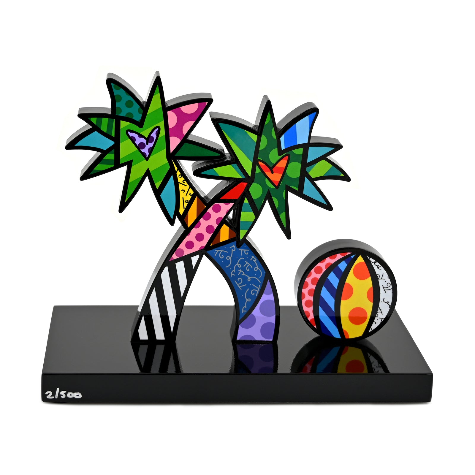 Palm Tree (Black Base) - Limited Edition Sculpture