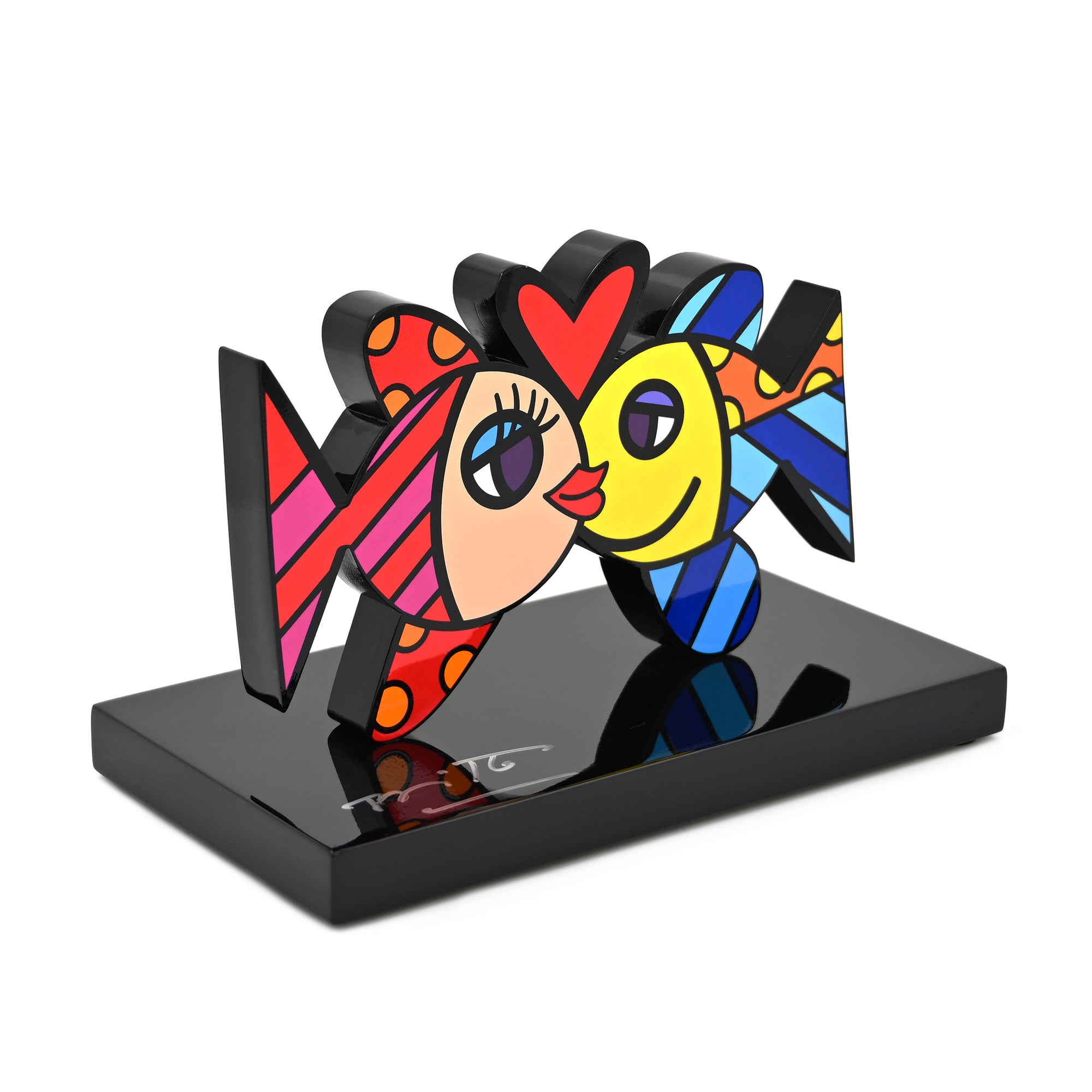 Deeply In Love (Black Base) Fine Art Sculpture – Limited Edition