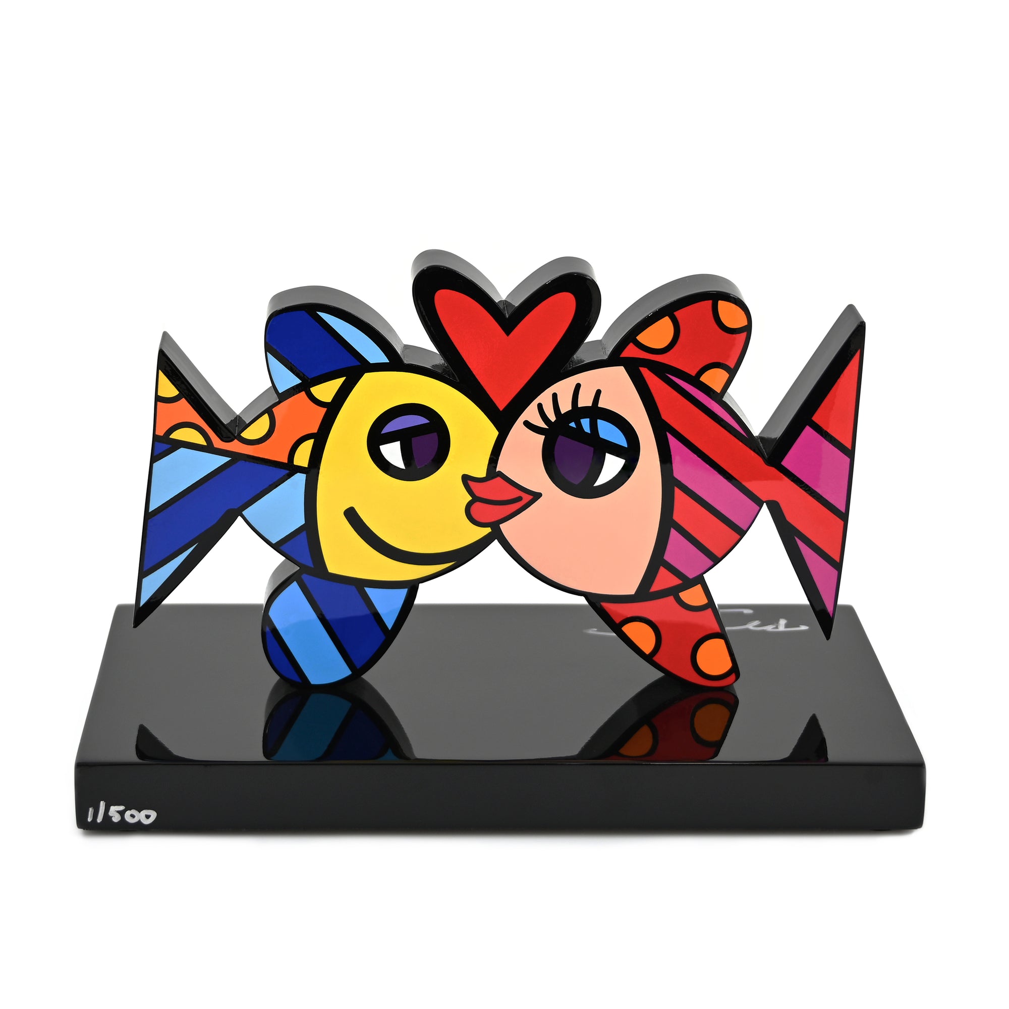 Deeply In Love (Black Base) Fine Art Sculpture – Limited Edition
