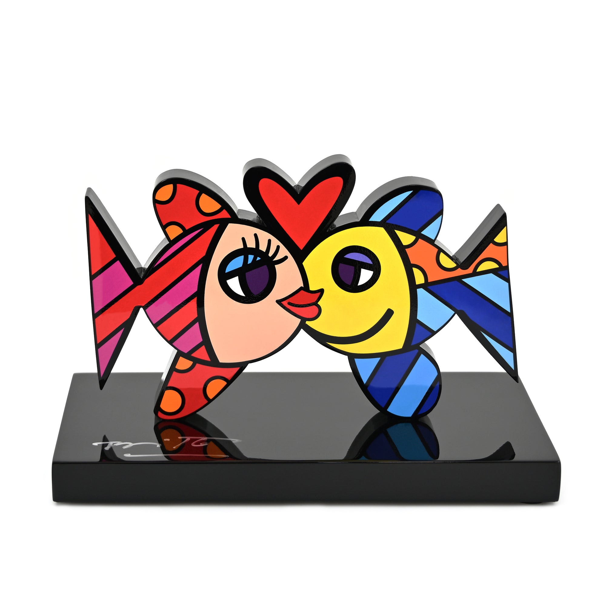 Deeply In Love (Black Base) Fine Art Sculpture – Limited Edition