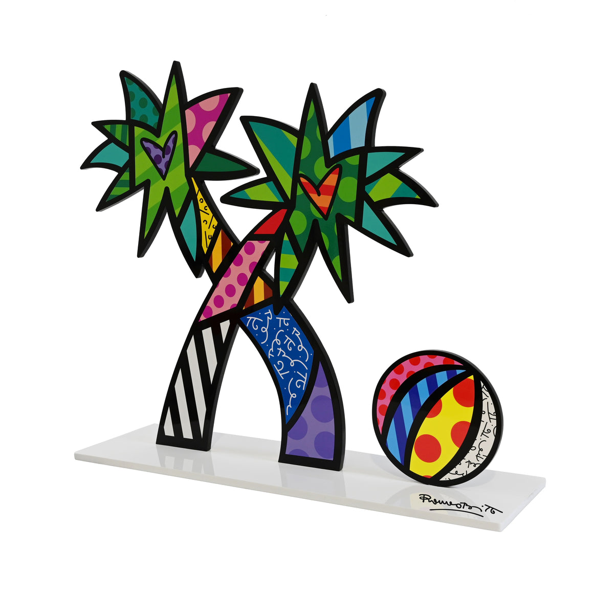 Miami Beach (White Base) - Limited Edition Sculpture