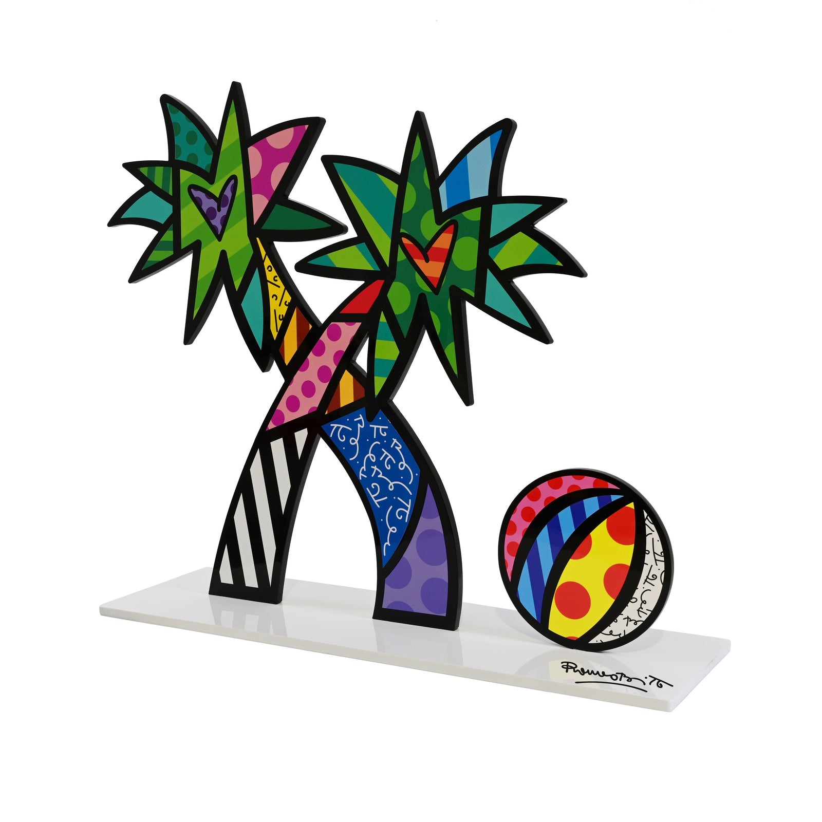 Miami Beach (White Base) - Limited Edition Sculpture