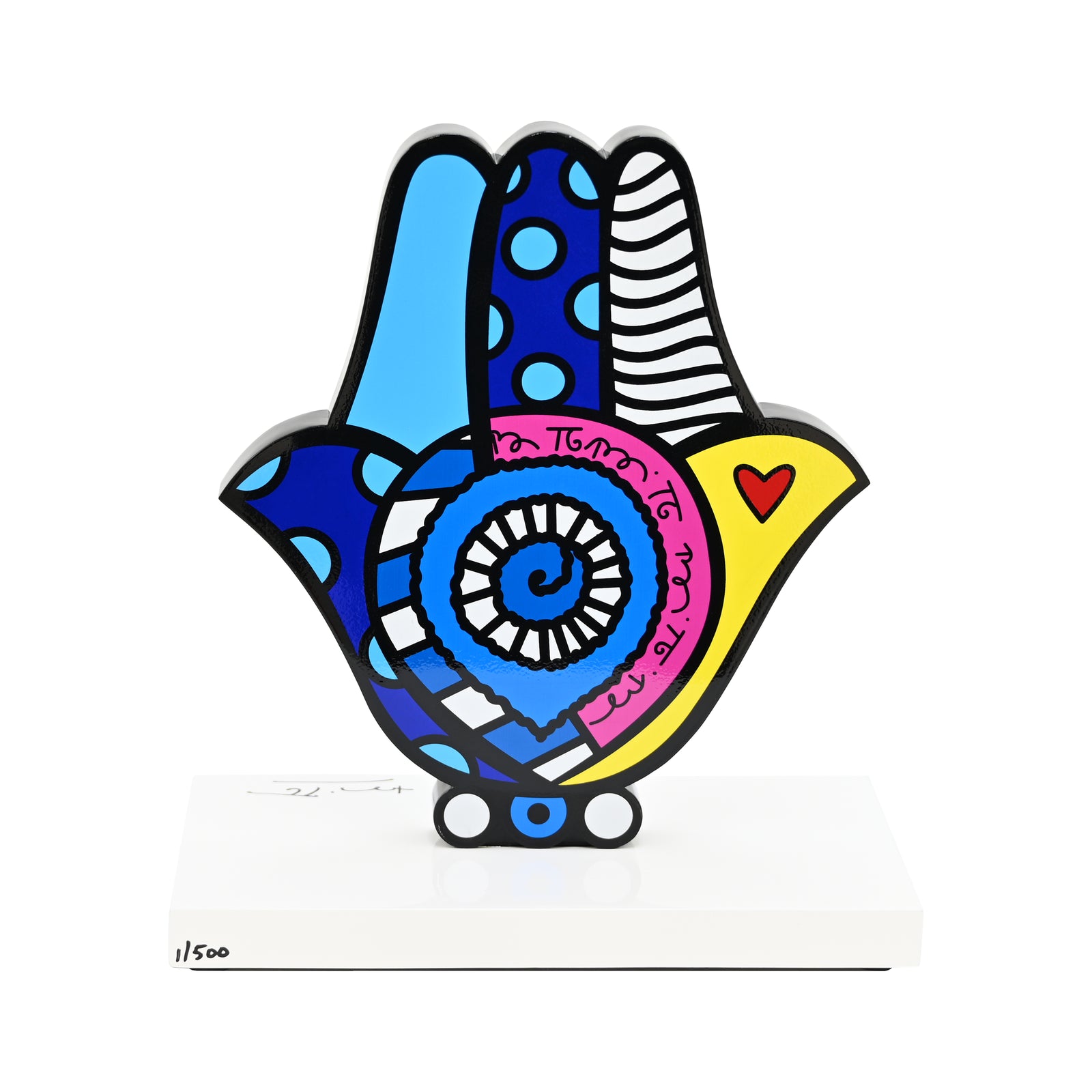 Hamsa (White Base) - Limited Edition Sculpture