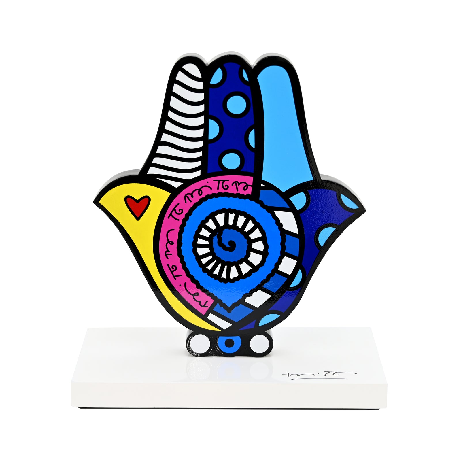 Hamsa (White Base) - Limited Edition Sculpture