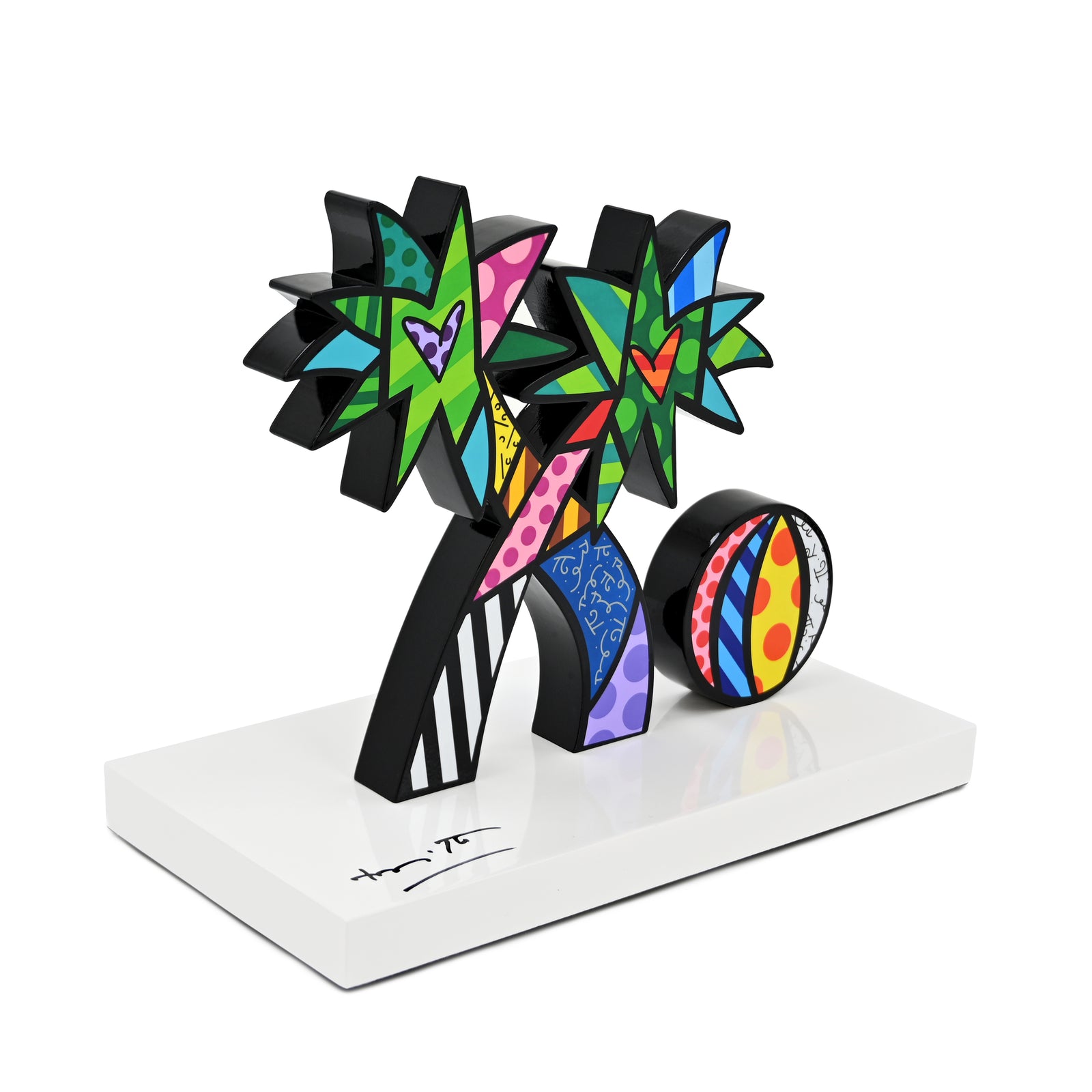 Palm Tree (White Base) - Limited Edition Sculpture