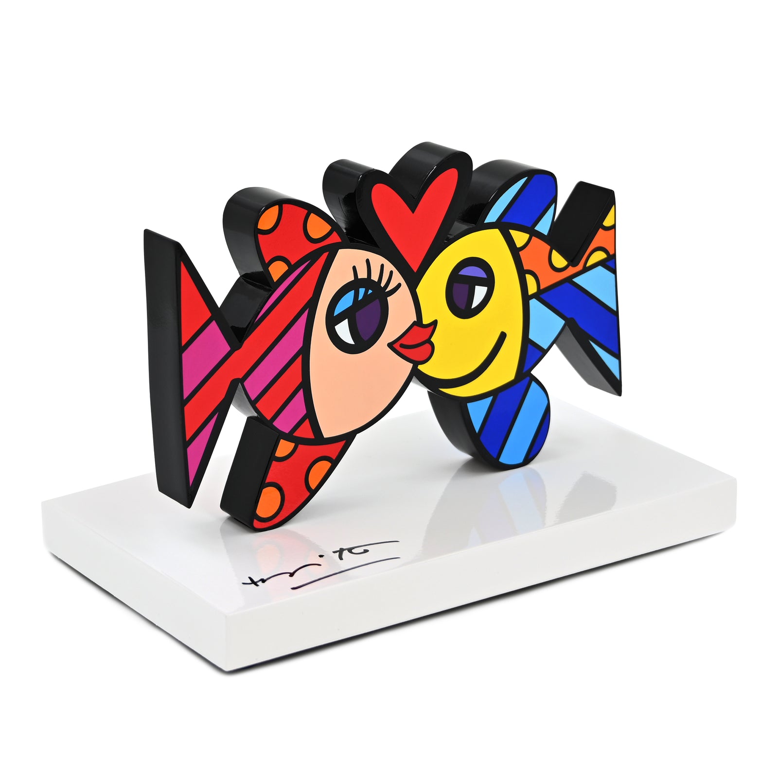 Deeply In Love (White Base) - Limited Edition Sculpture