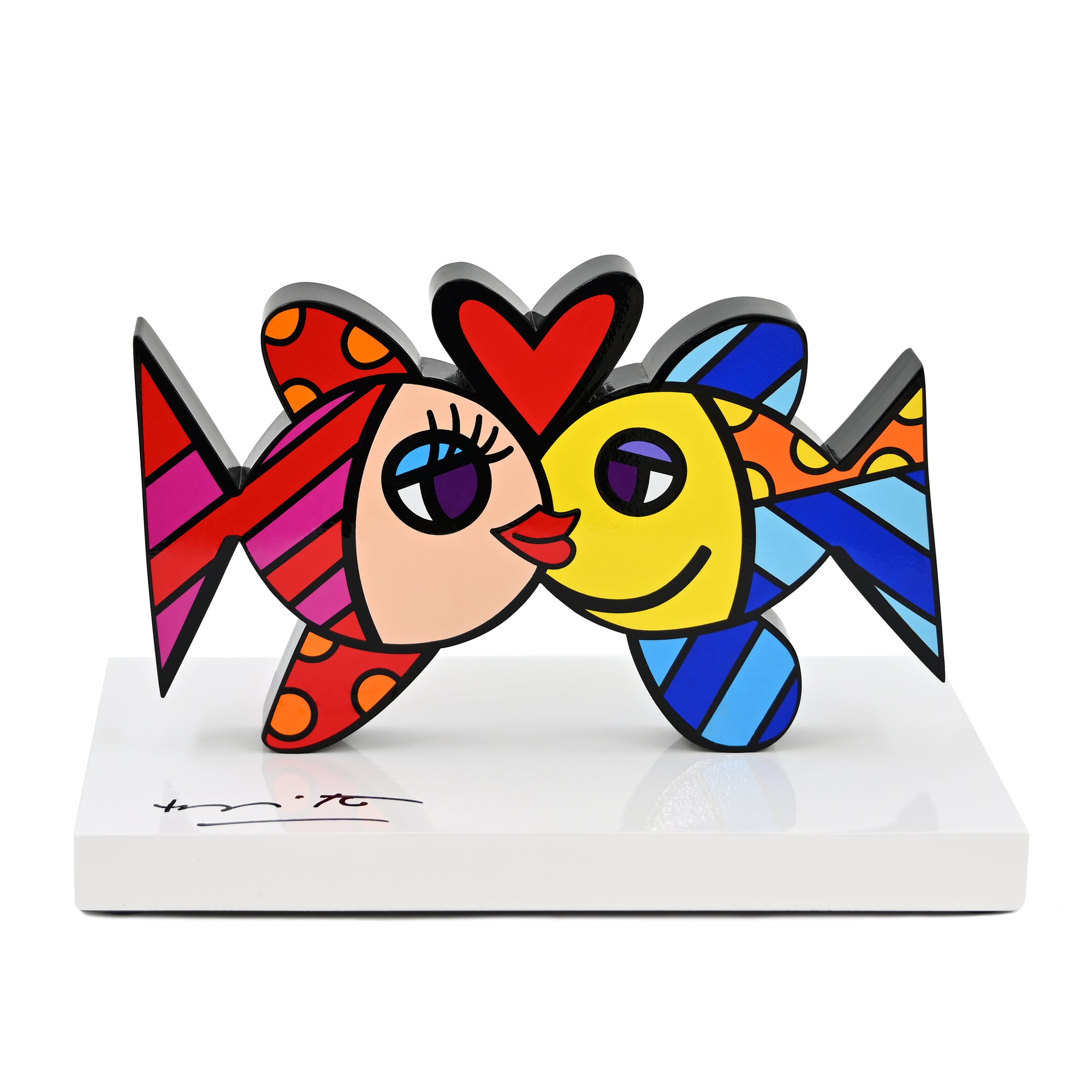 Deeply In Love (White Base) Fine Art Sculpture – Limited Edition
