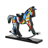 ROCKING HORSE - Black Base - Wood Sculpture