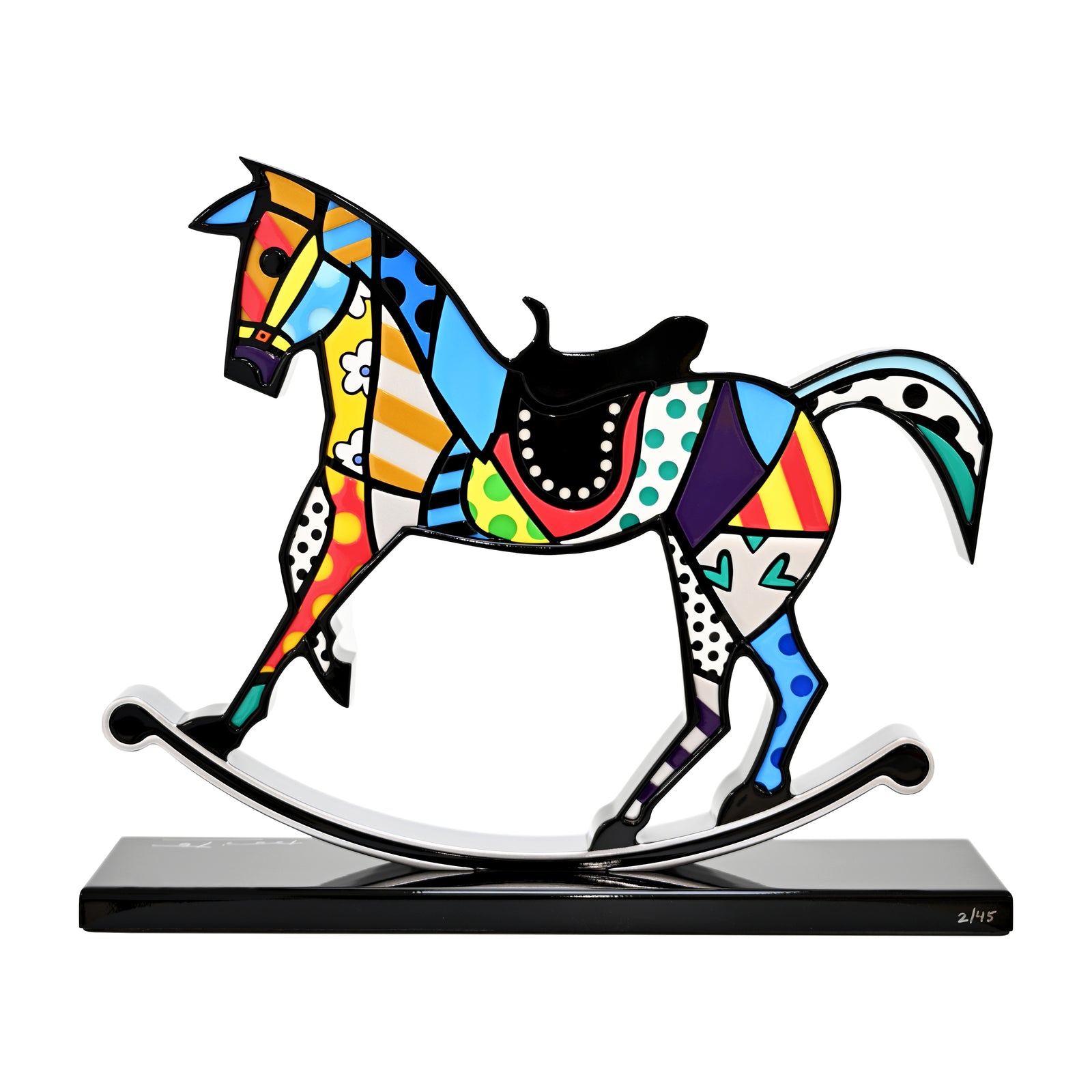 Rocking Horse (Black Base) - Limited Edition Sculpture
