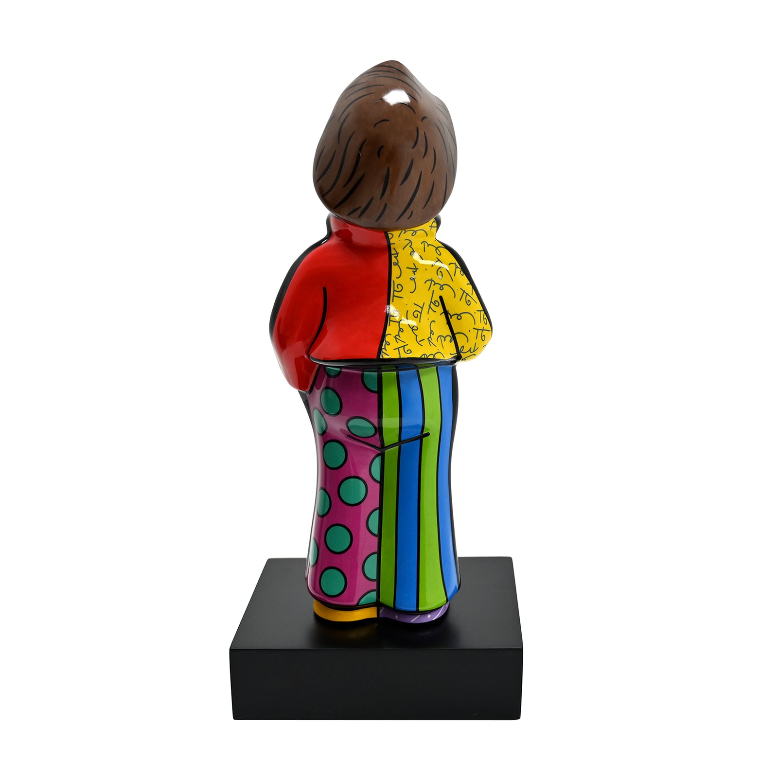 singer fine porcelain  artistic colorful design collectible