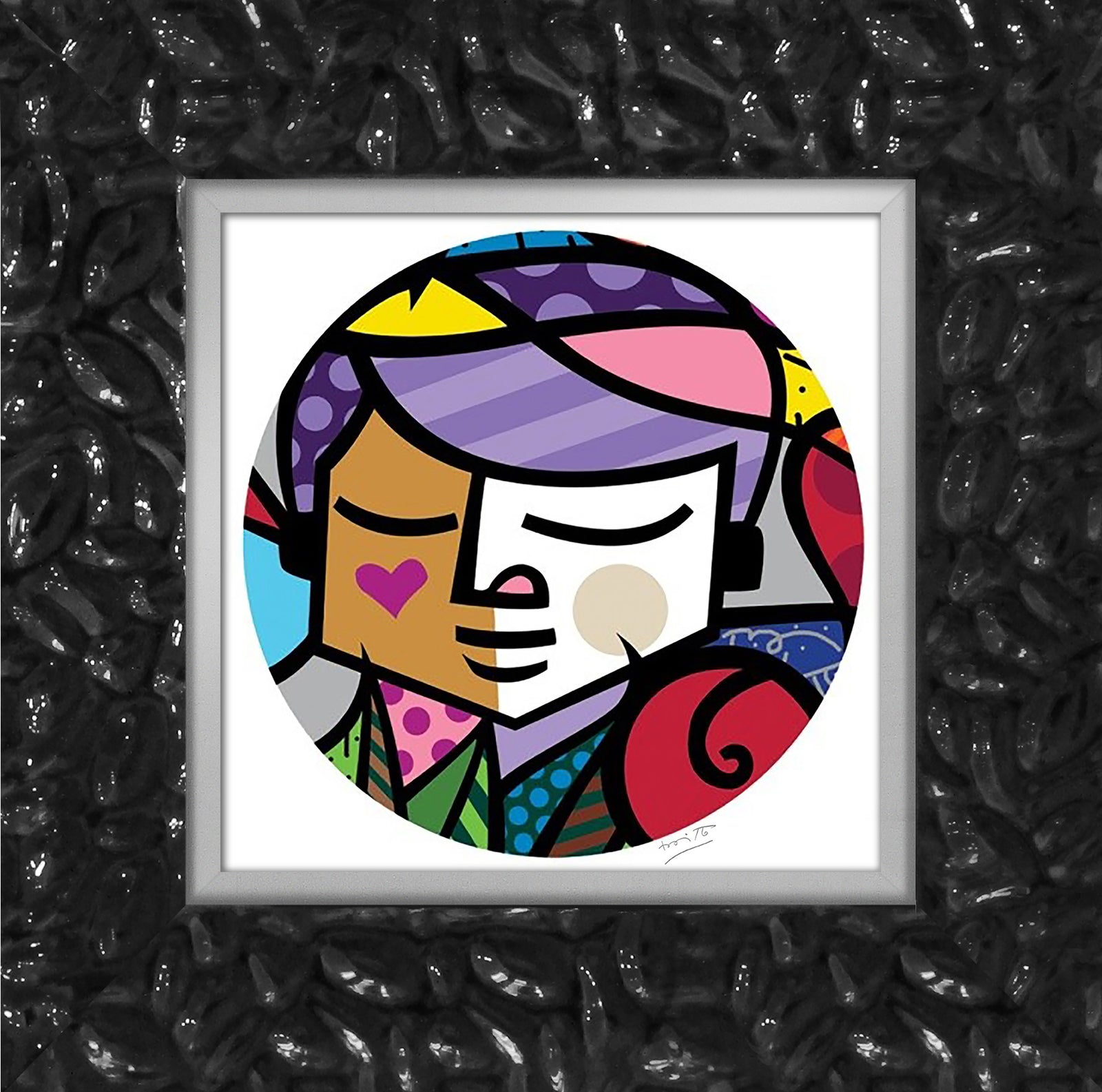 modern pop art eros serigraph  vibrant home decor