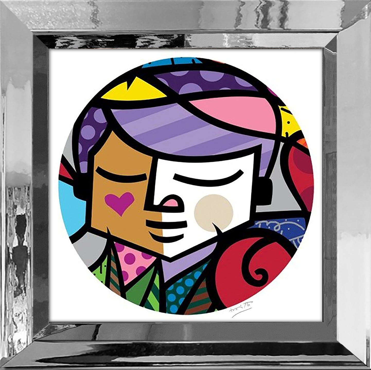 eros serigraph  artistic colorful design collectible