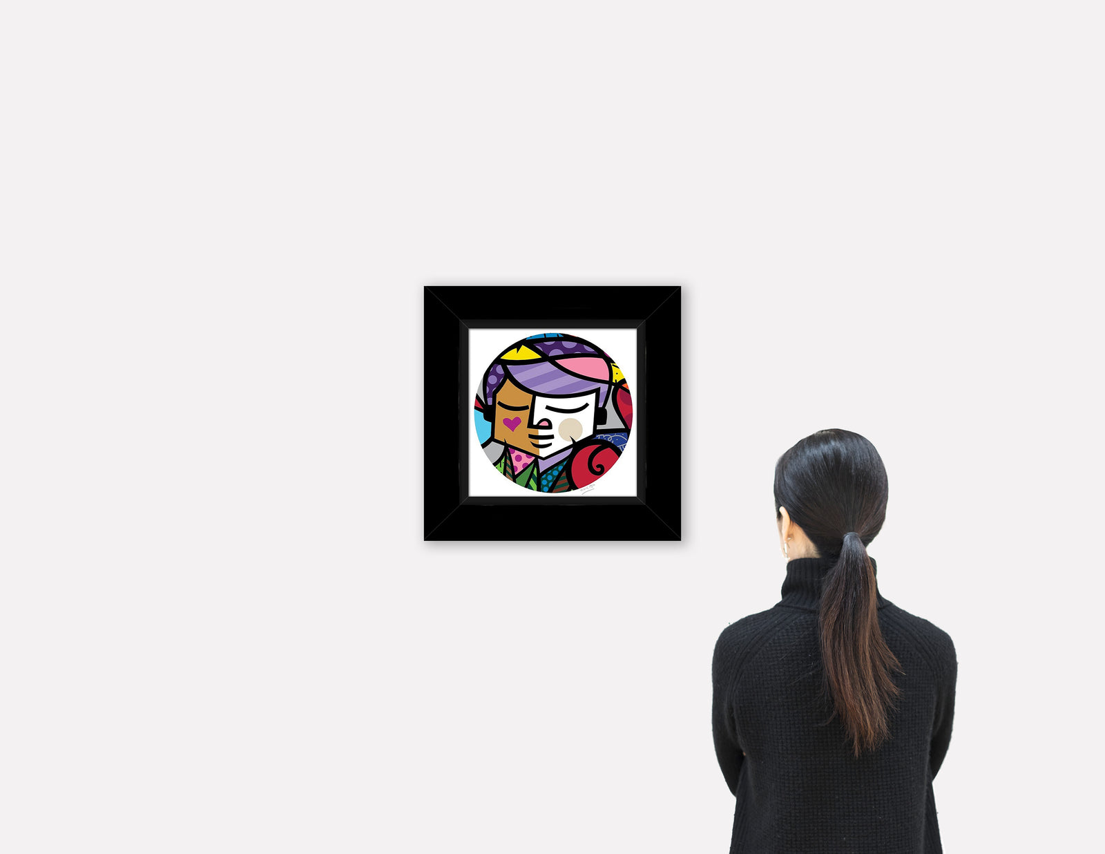 Romero Britto eros serigraph  colorful pop art design