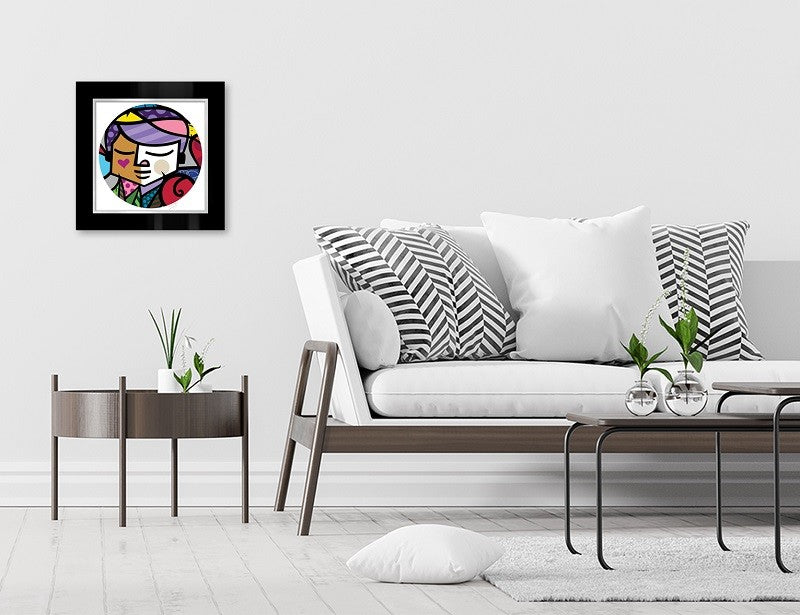 Romero Britto eros serigraph  contemporary pop art piece