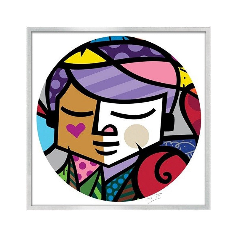 modern pop art eros serigraph  vibrant home decor