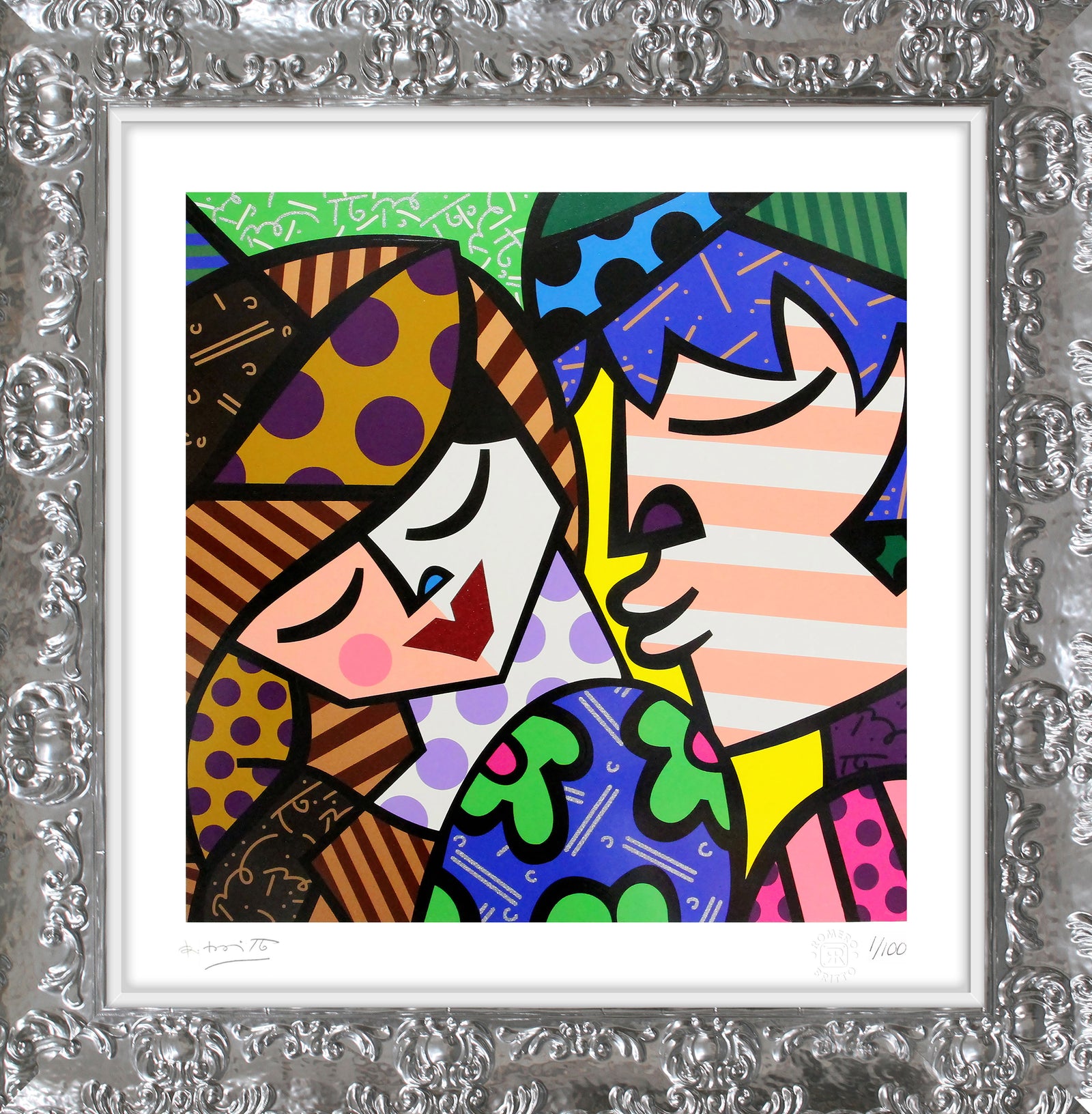 Romero Britto delicious serigraph  colorful pop art design