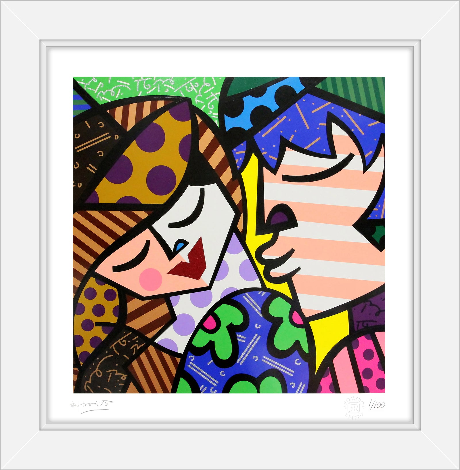 Romero Britto delicious serigraph  colorful pop art design