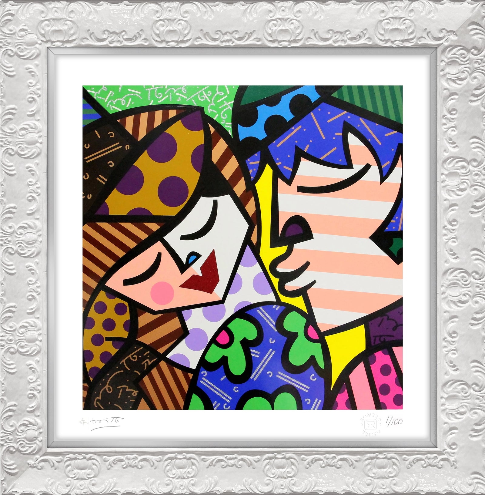 Romero Britto delicious serigraph  contemporary pop art piece