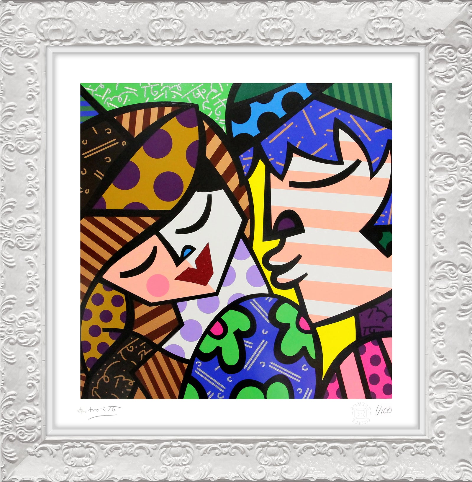 Romero Britto delicious serigraph  colorful pop art design