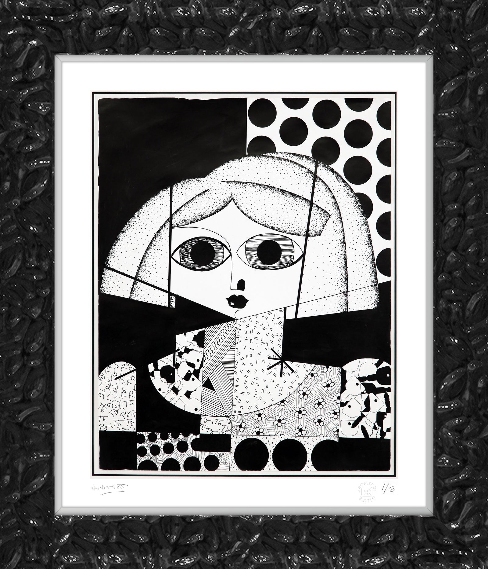 modern pop art the key holder serigraph artist  vibrant home decor