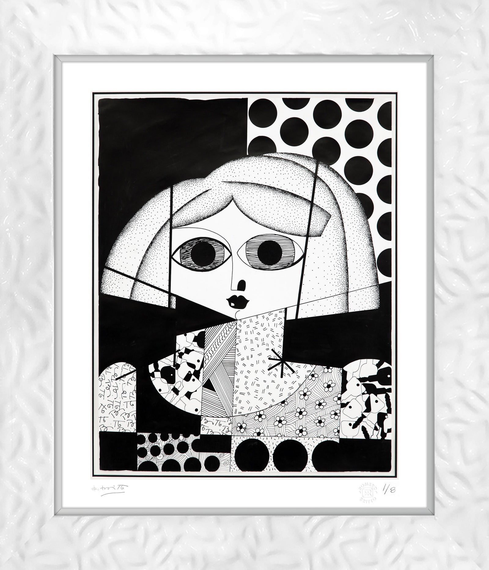 modern pop art the key holder serigraph artist  vibrant home decor