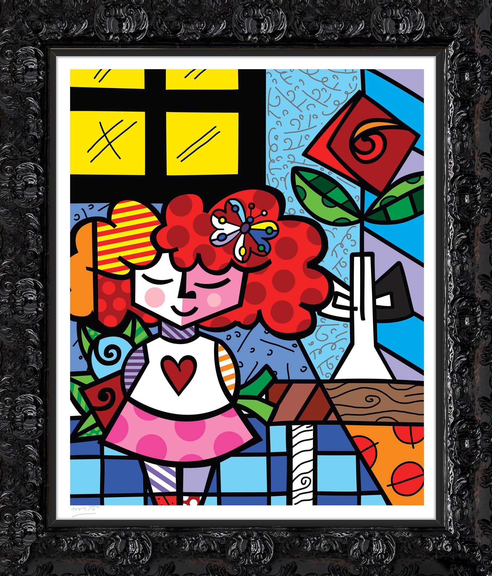 the good girl serigraph  artistic colorful design collectible