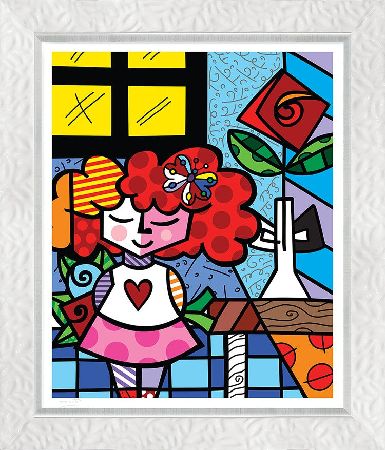 modern pop art the good girl serigraph  vibrant home decor