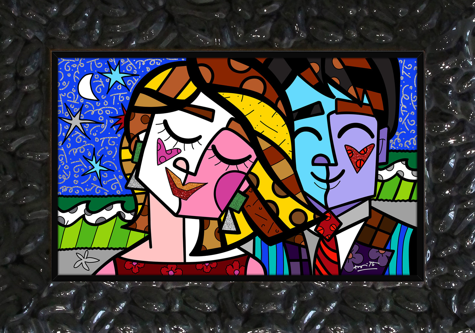 romancismo serigraph  artistic colorful design collectible