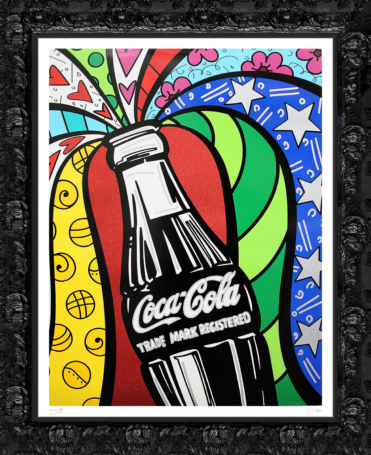 cocacola sharing serigraph  colorful decorative collectible gift idea