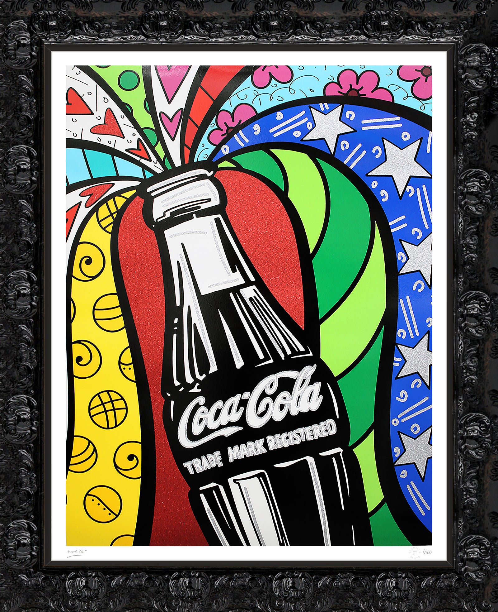 cocacola sharing serigraph  colorful decorative collectible gift idea