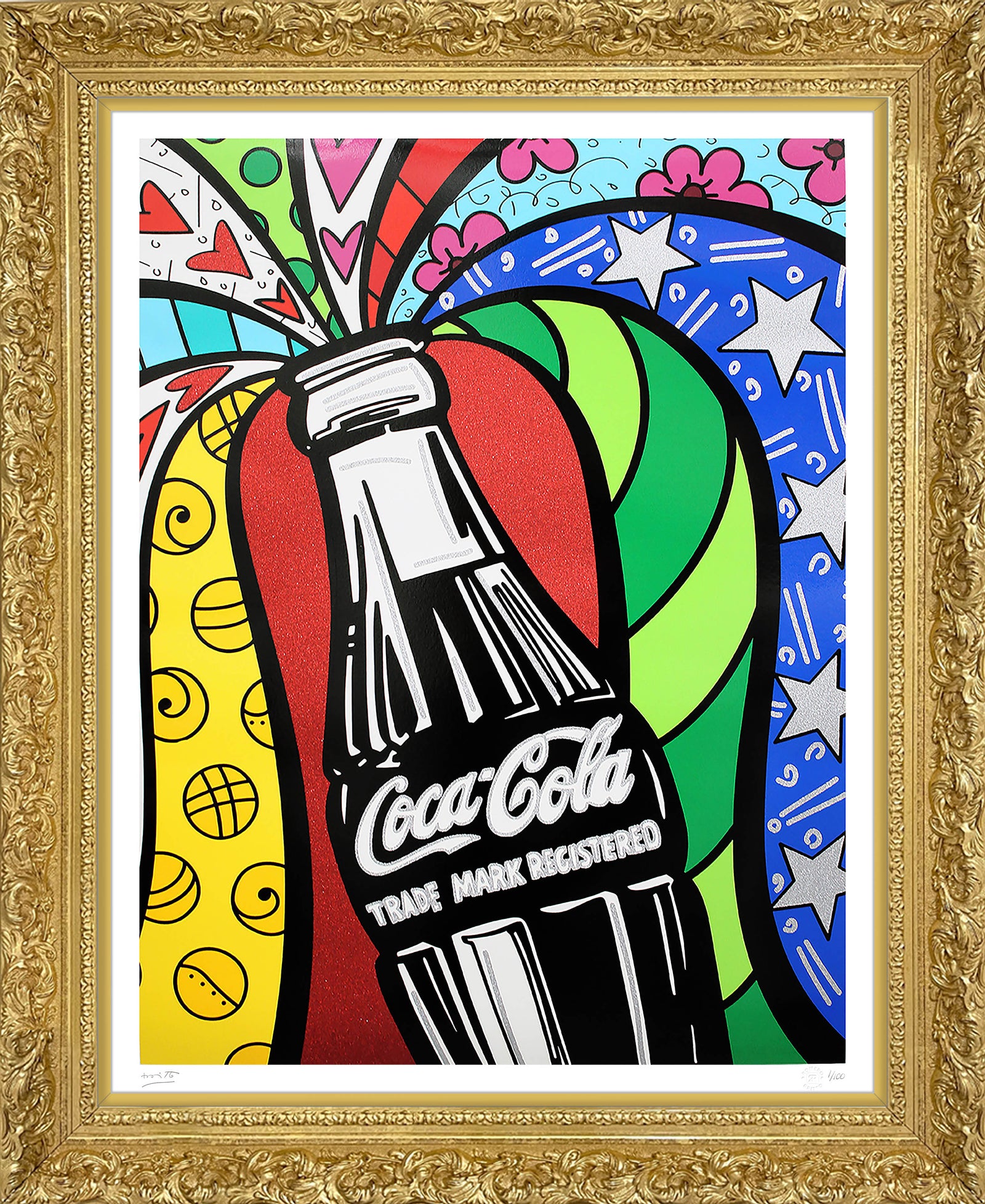 cocacola sharing serigraph  colorful decorative collectible gift idea