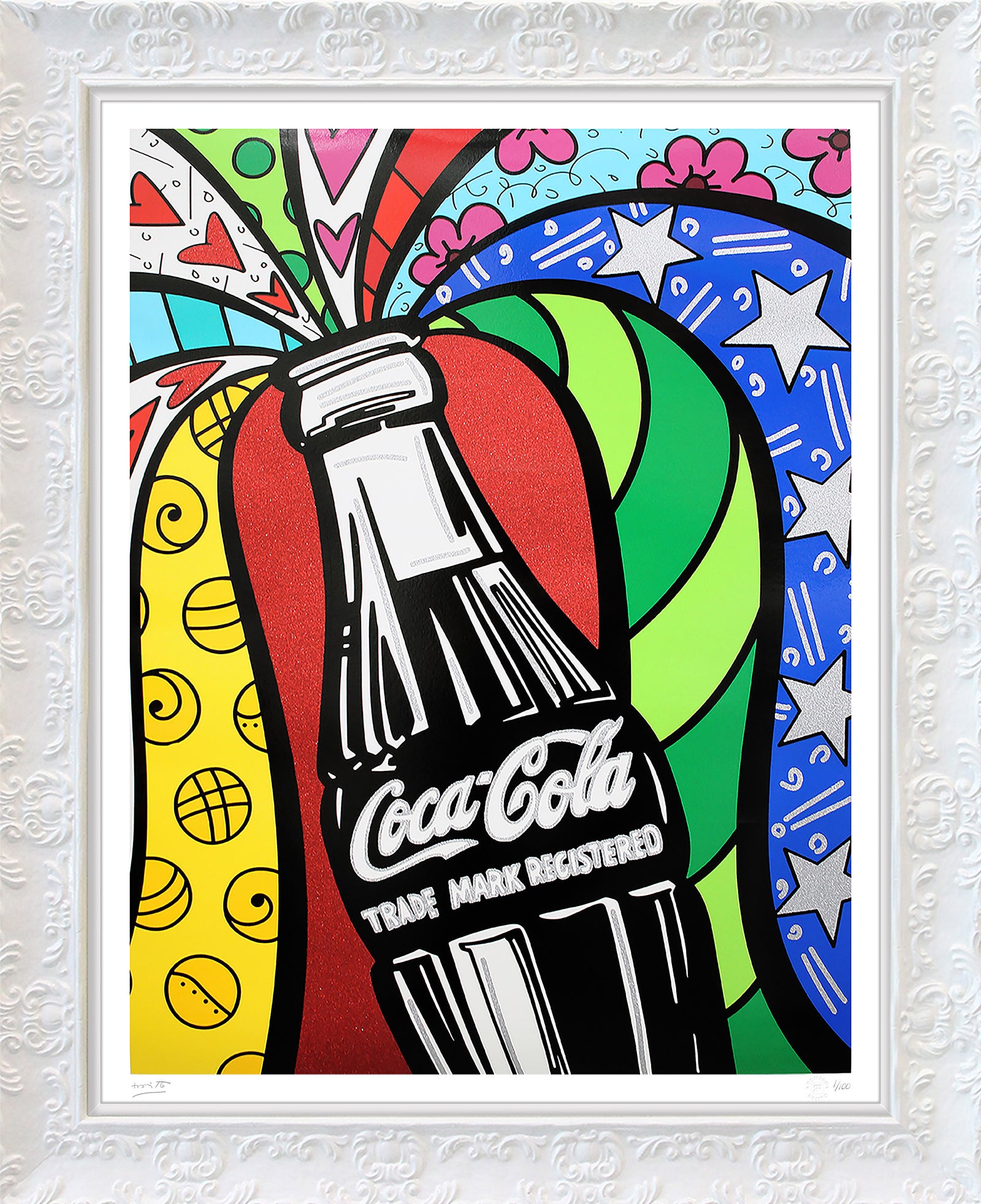 cocacola sharing serigraph  colorful decorative collectible gift idea