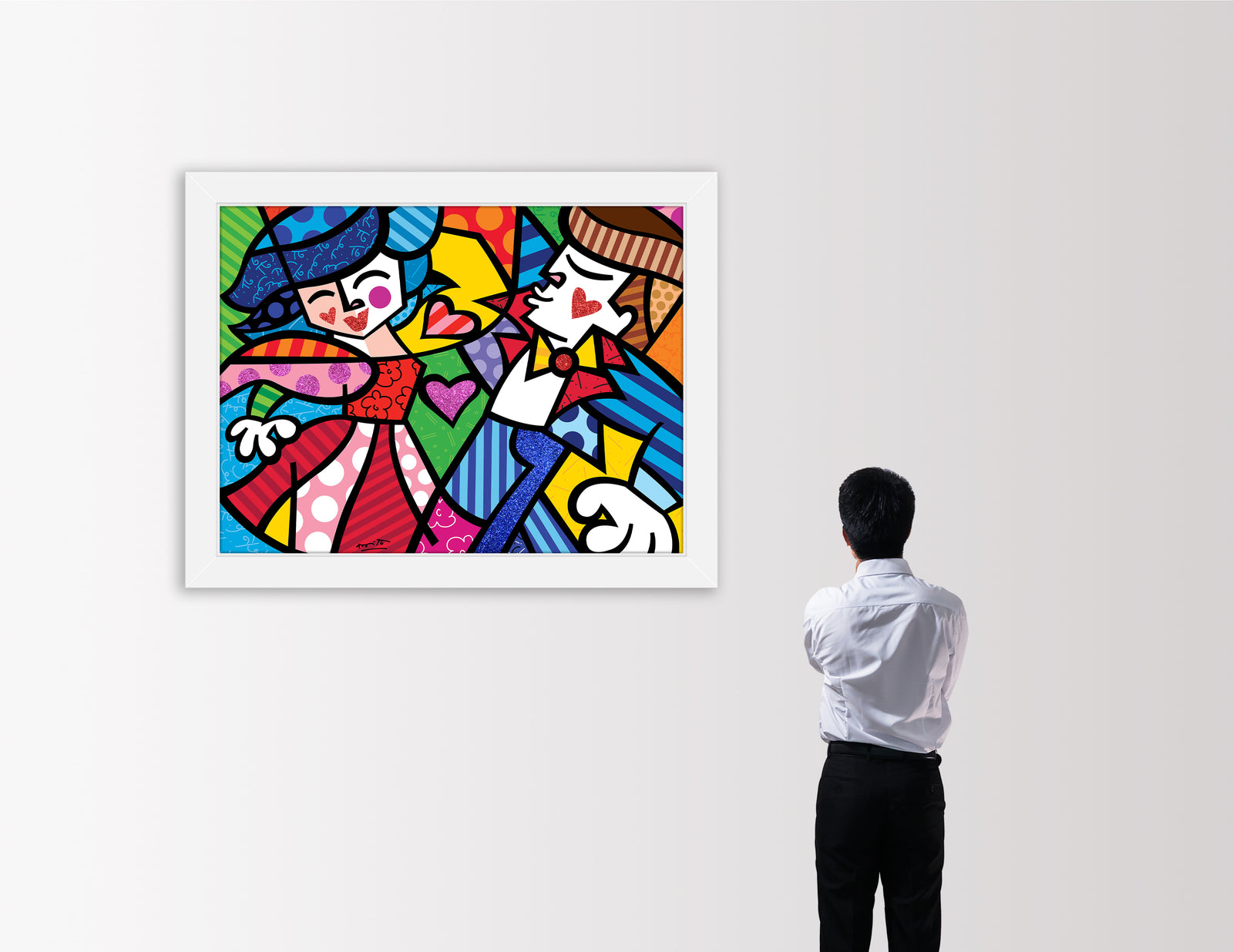 modern pop art letss dance limited edition print  vibrant home decor