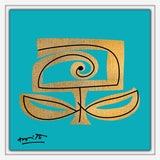 TEAL AND GOLD - Limited Edition Print