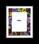 KETUBAH ORANGE HEART - Serigraph