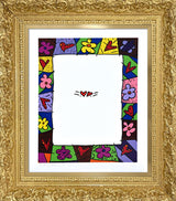 KETUBAH ORANGE HEART - Serigraph