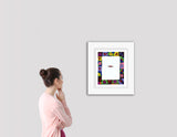 KETUBAH ORANGE HEART - Serigraph