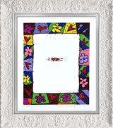 KETUBAH ORANGE HEART - Serigraph