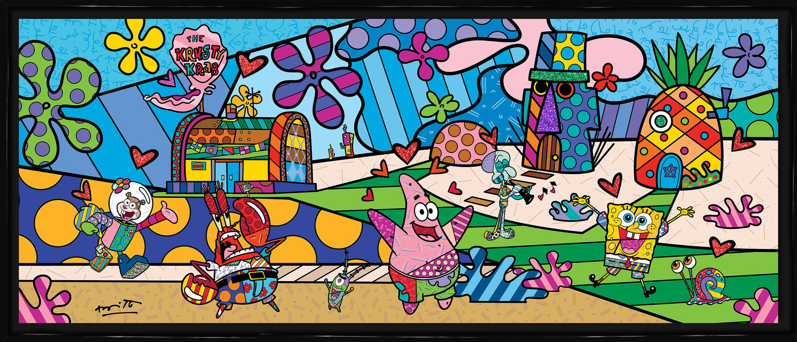 my ocean spongebob by britto  artistic colorful design collectible