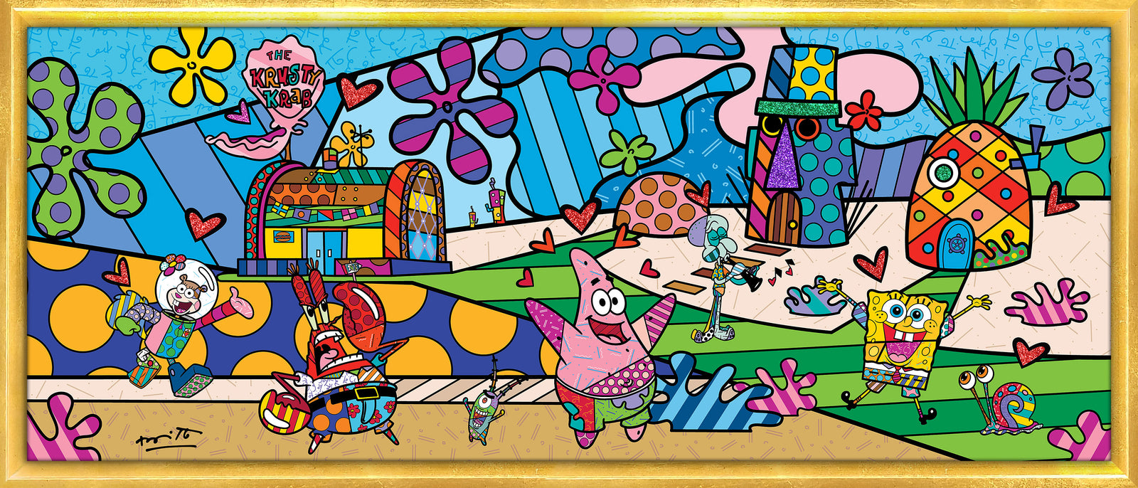 my ocean spongebob by britto  colorful decorative collectible gift idea