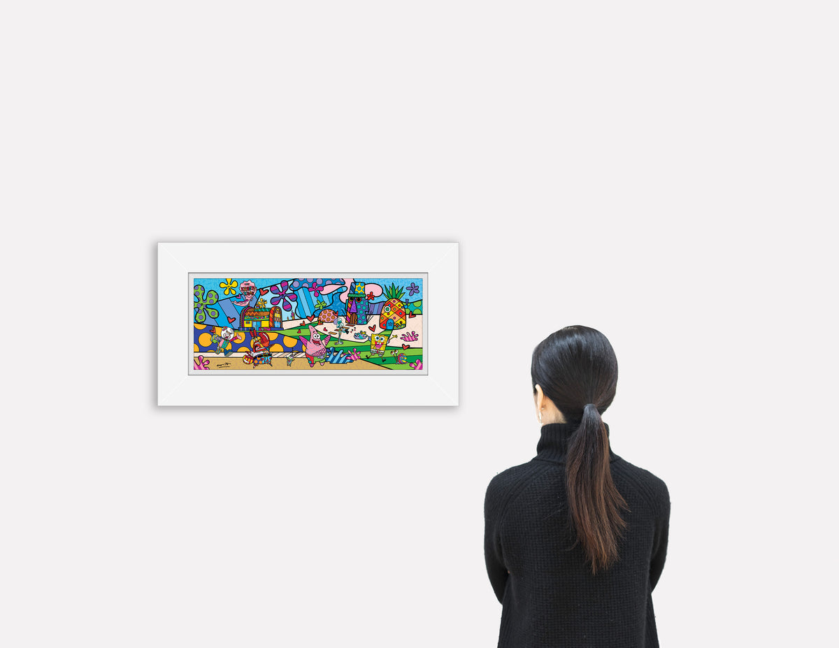 modern pop art my ocean spongebob by britto  vibrant home decor