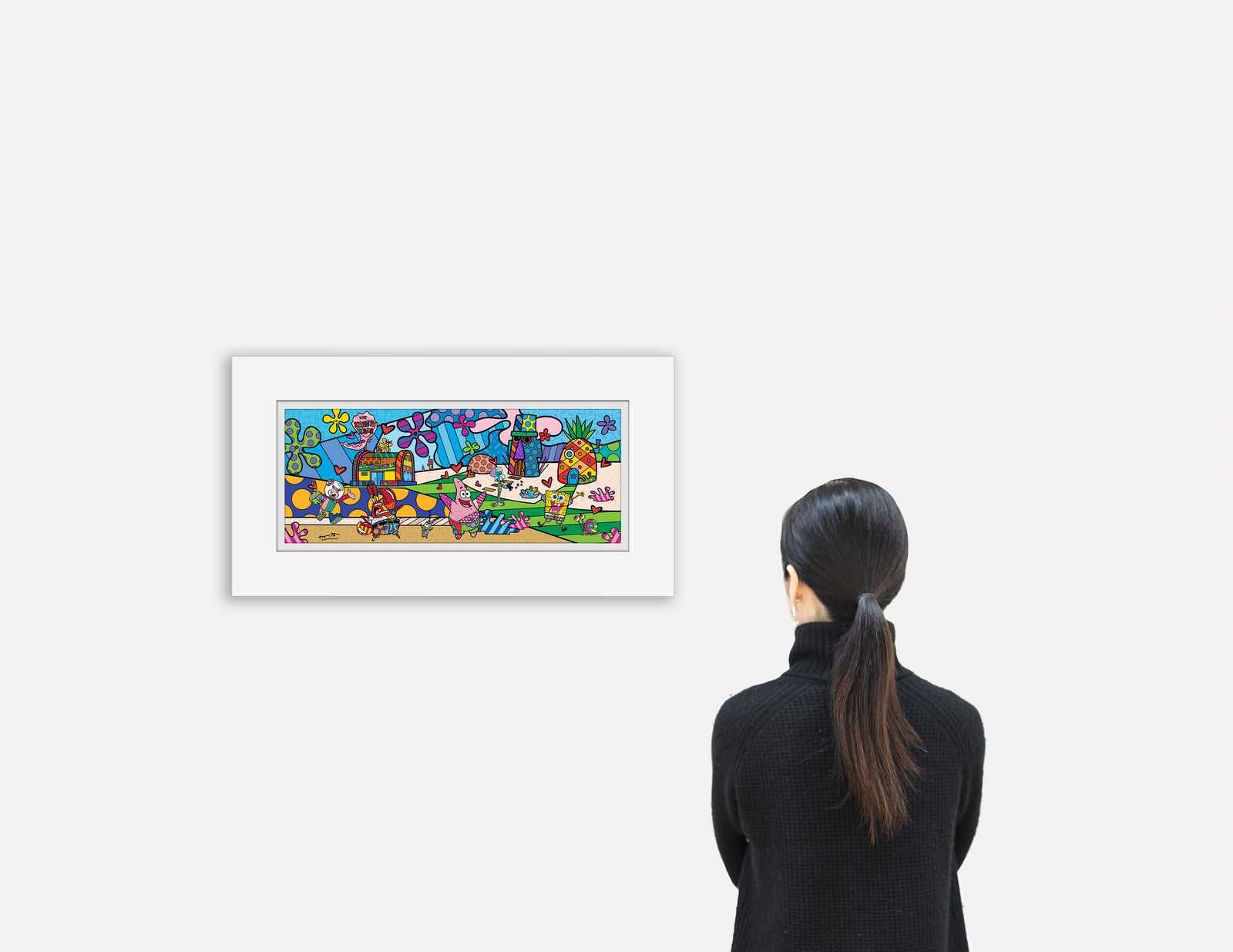 modern pop art my ocean spongebob by britto  vibrant home decor