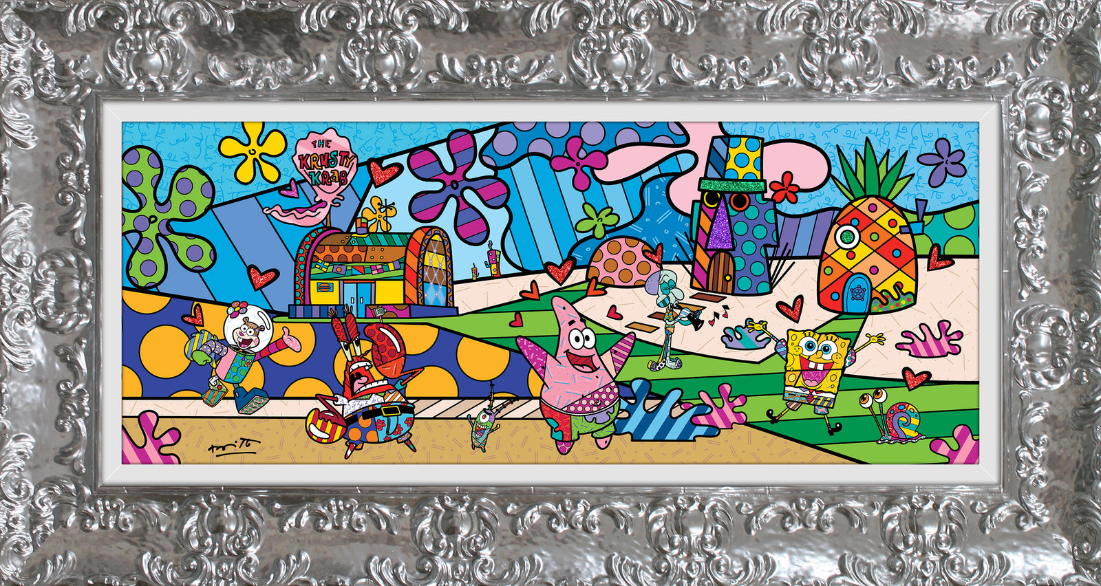 my ocean spongebob by britto  artistic colorful design collectible