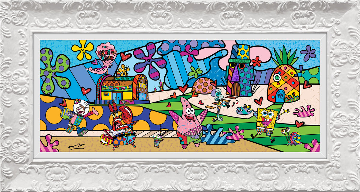 my ocean spongebob by britto  artistic colorful design collectible