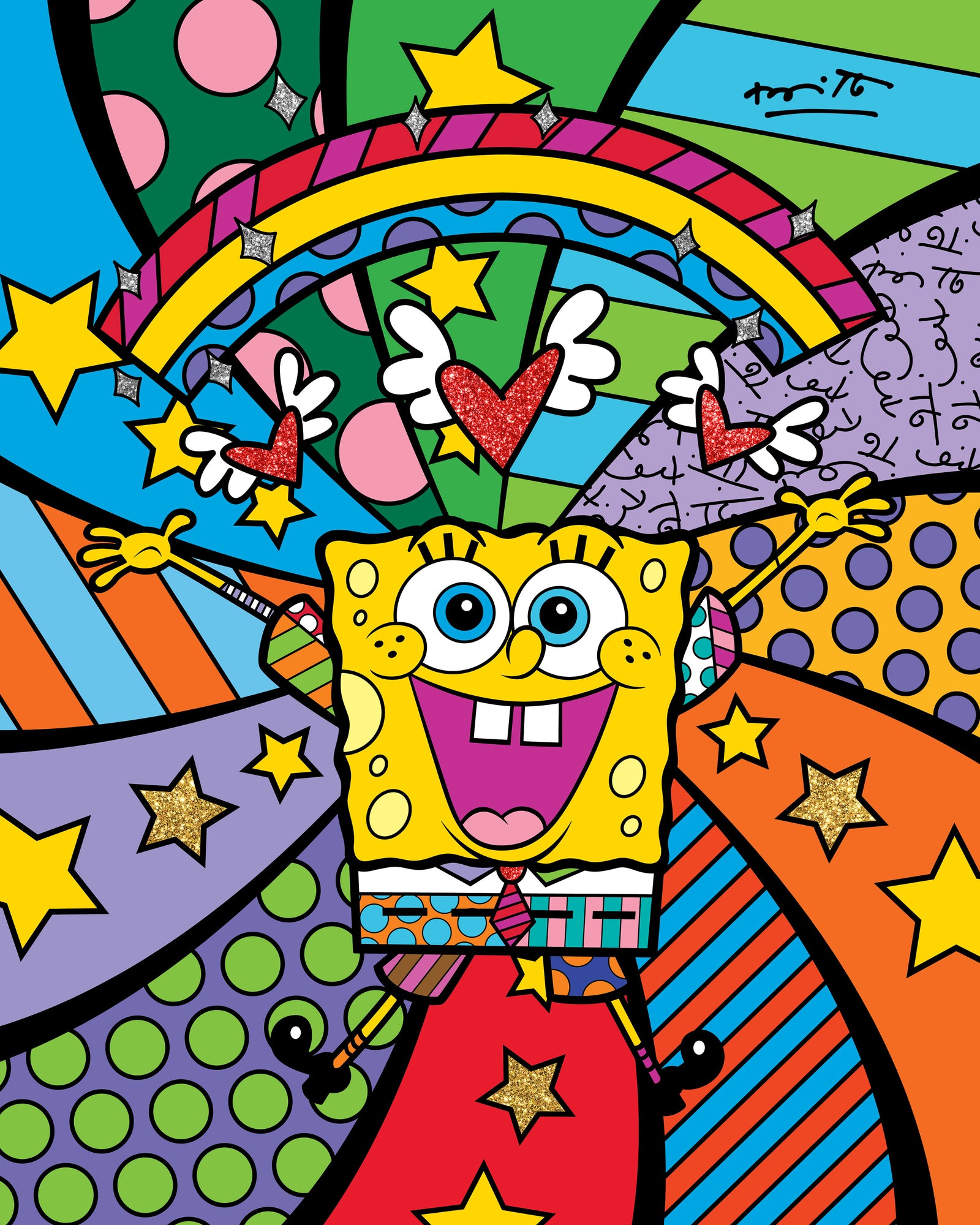 Happy Day - Spongebob By Britto - Limited Edition Print