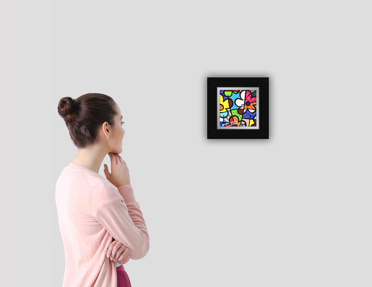 modern pop art botanical flowers limited edition print  vibrant home decor