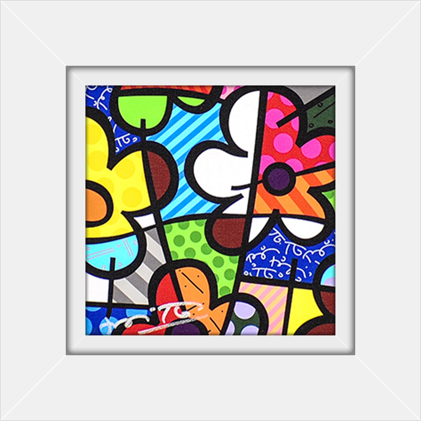 botanical flowers limited edition print  colorful decorative collectible gift idea