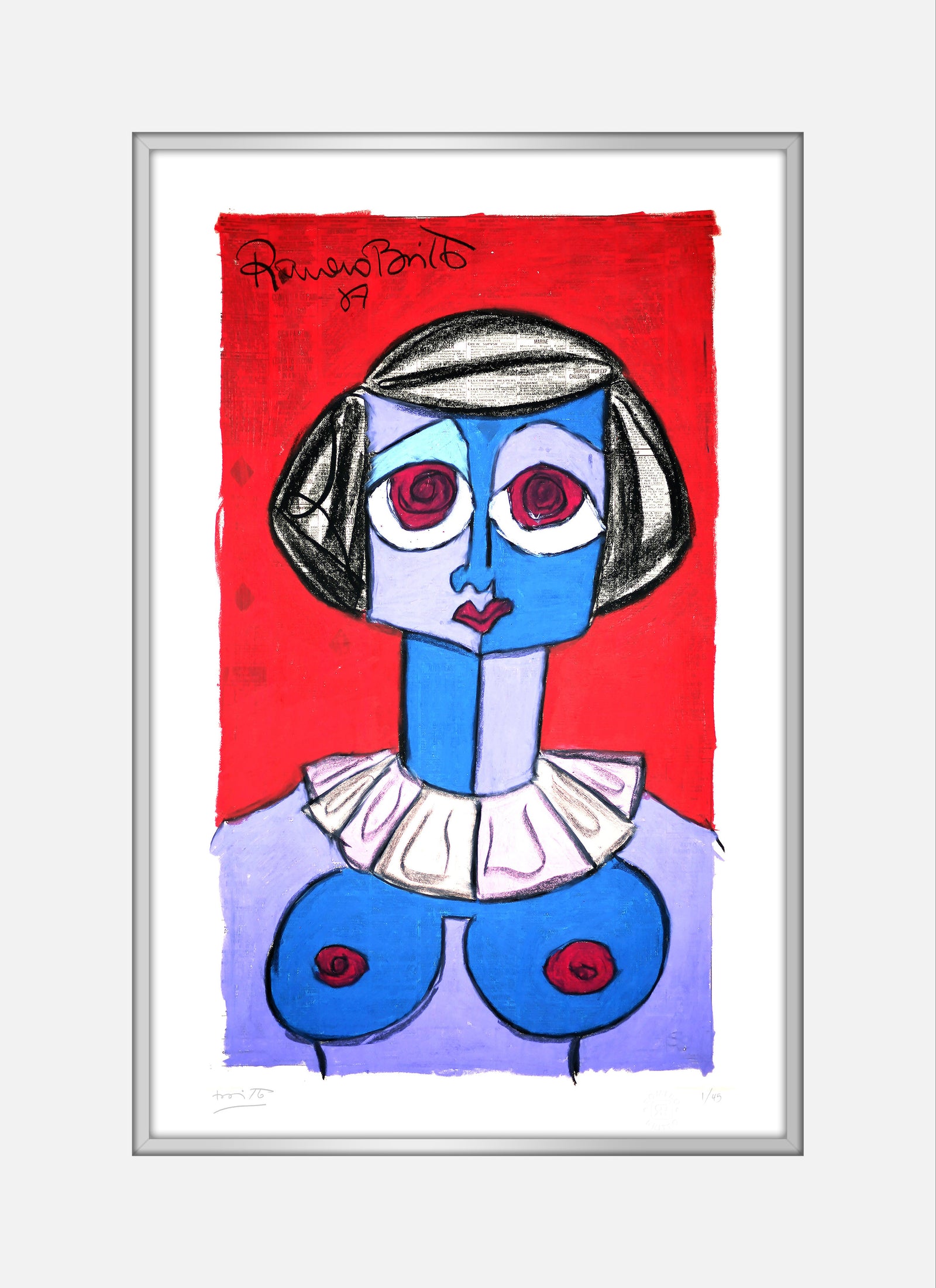 modern pop art moulin rouge limited edition print  vibrant home decor